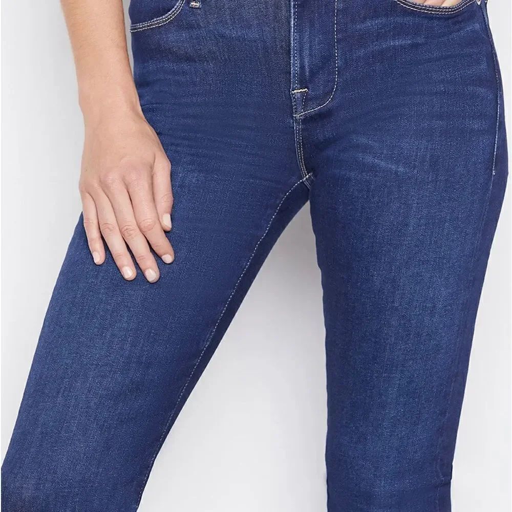 Le High Raw Hem Ankle Straight Leg Jeans - Picture 4 of 9